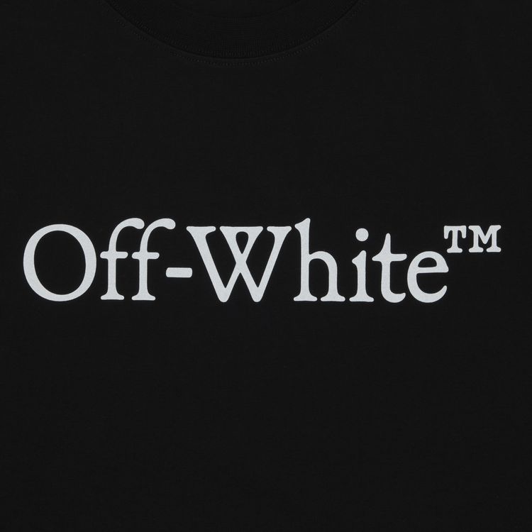 Off White Big Bookish Skate Tee BlackWhite