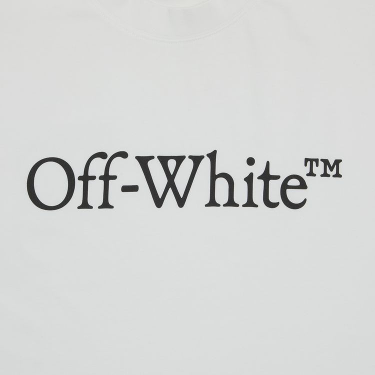 Off White Big Bookish Skate Tee WhiteBlack