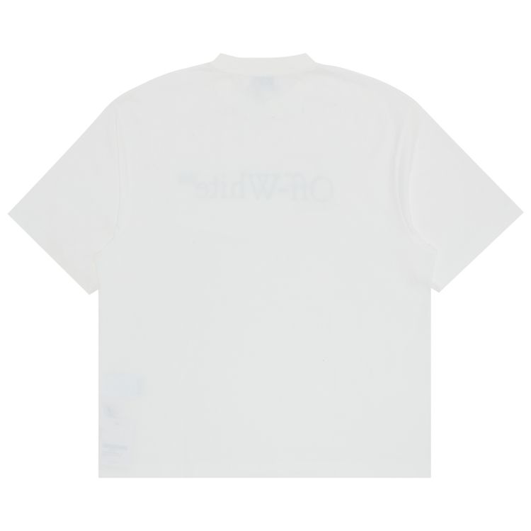 Off White Big Bookish Skate Tee WhiteBlack