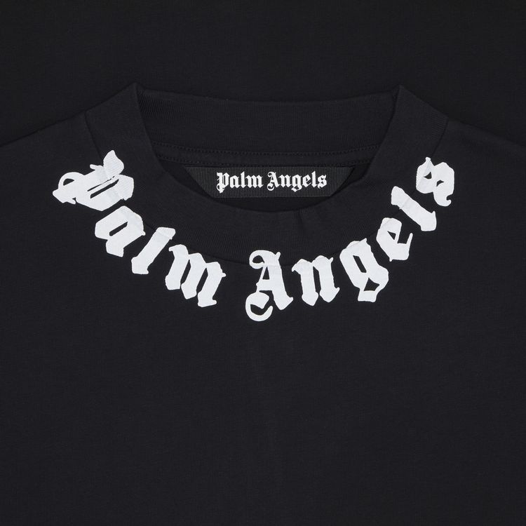 Palm Angels Neck Logo Tee BlackOff White