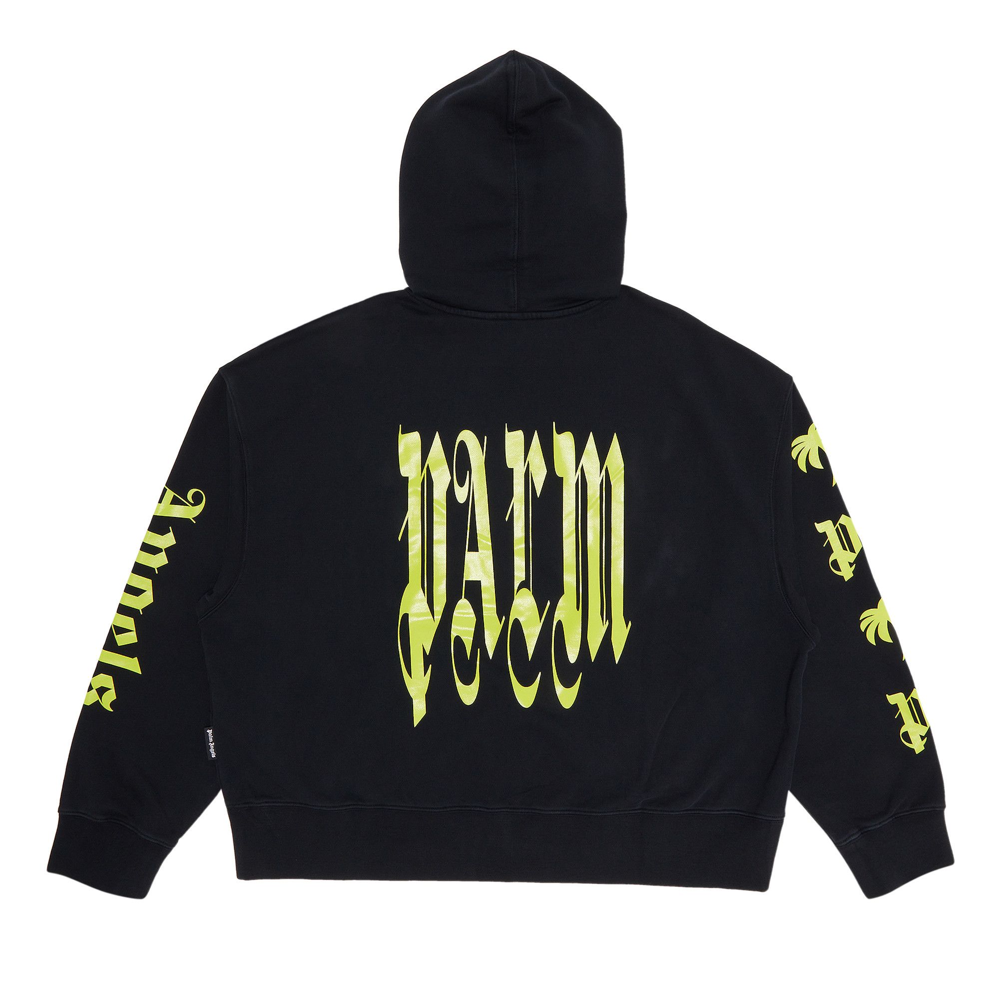 スウェット・トレーナー Palm Angels VERTIGO HOODY Palm Angels】VERTIGO HOODY(BLACK/LIME) | AYIN