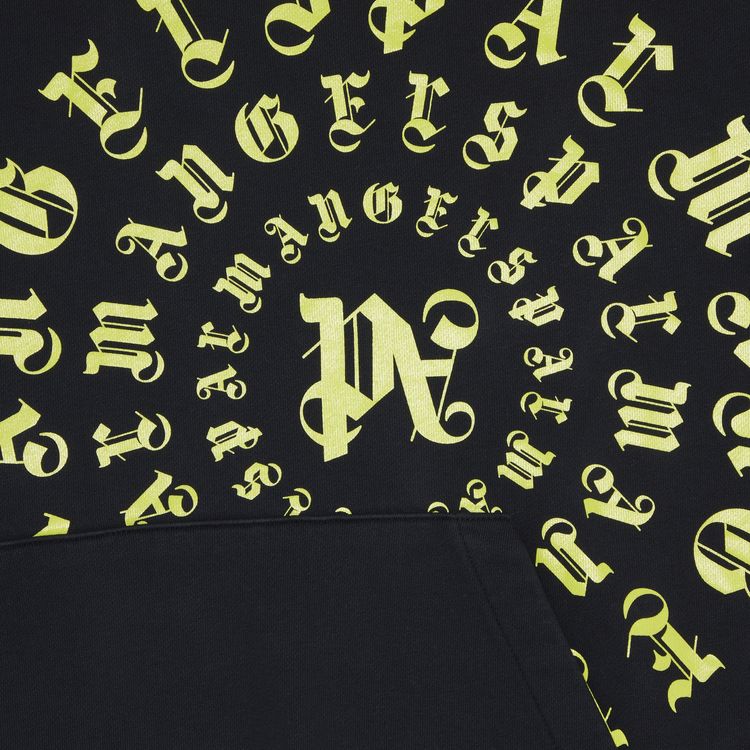 Palm Angels Vertigo Hoodie BlackLime