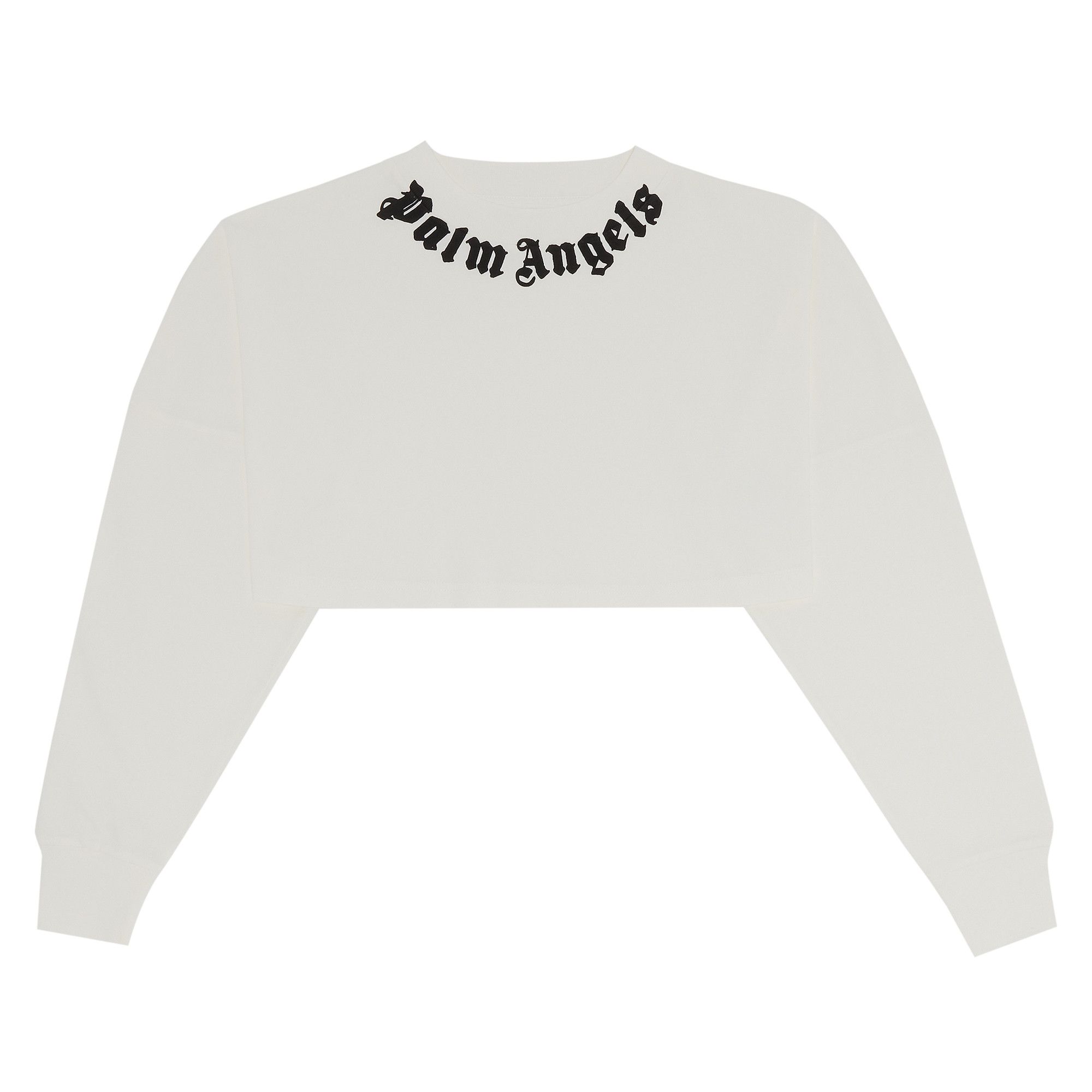 スウェット・トレーナー PALM ANGELS 'Neck Logo' sweatshirt White/Black Buy Palm Angels Neck Logo Mini Cropped Tee 'Off White/Black