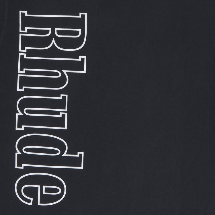 Rhude Side Logo Long Sleeve Tee Vintage Black