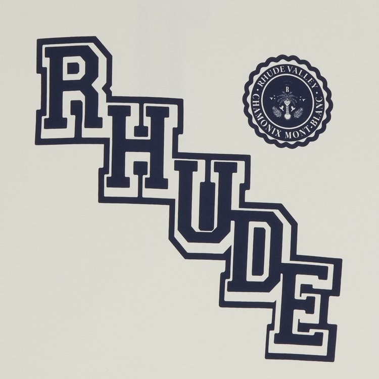 Rhude Collegiate Crest Tee Vintage White