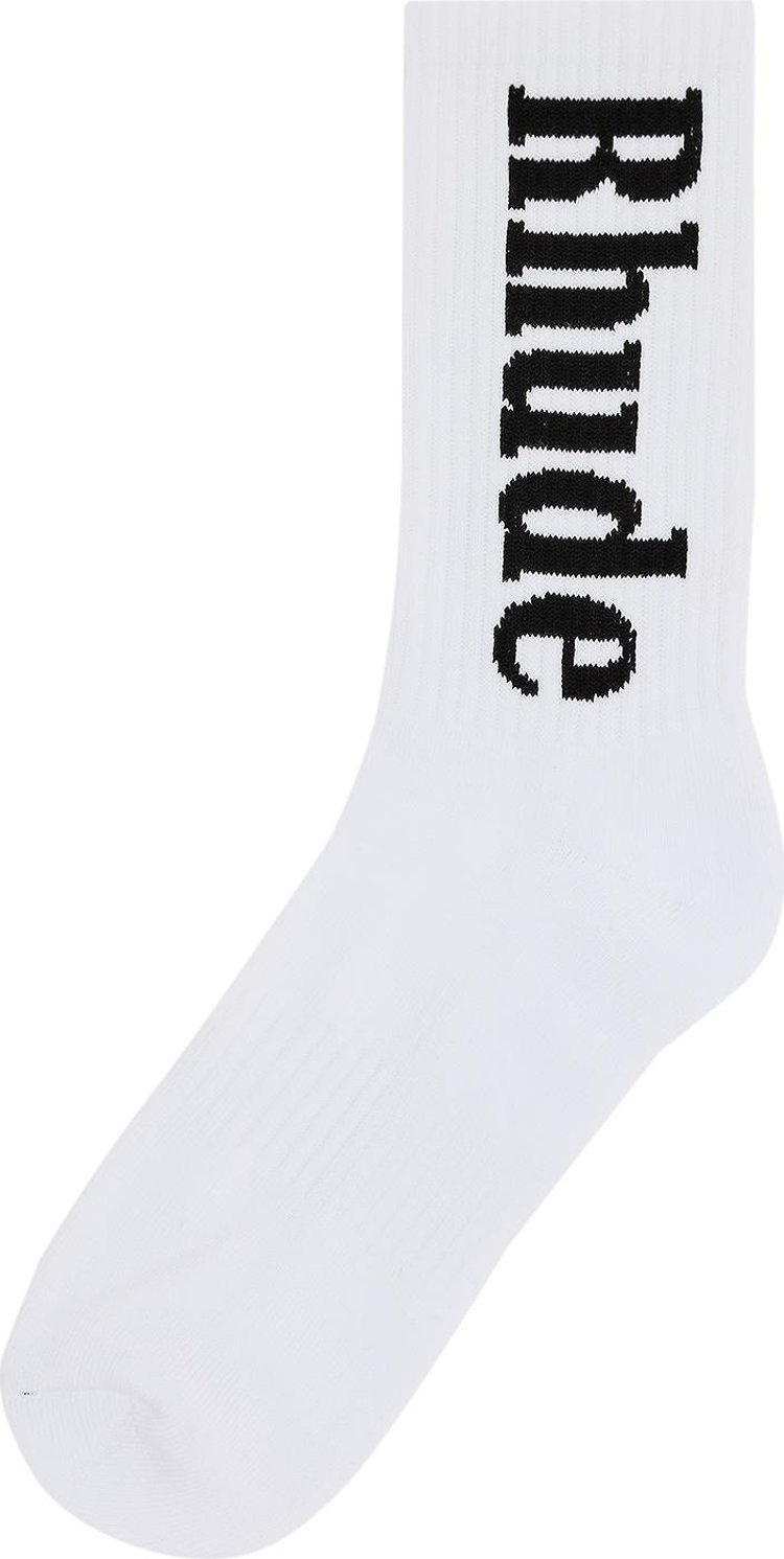 Rhude Logo Sock WhiteBlack