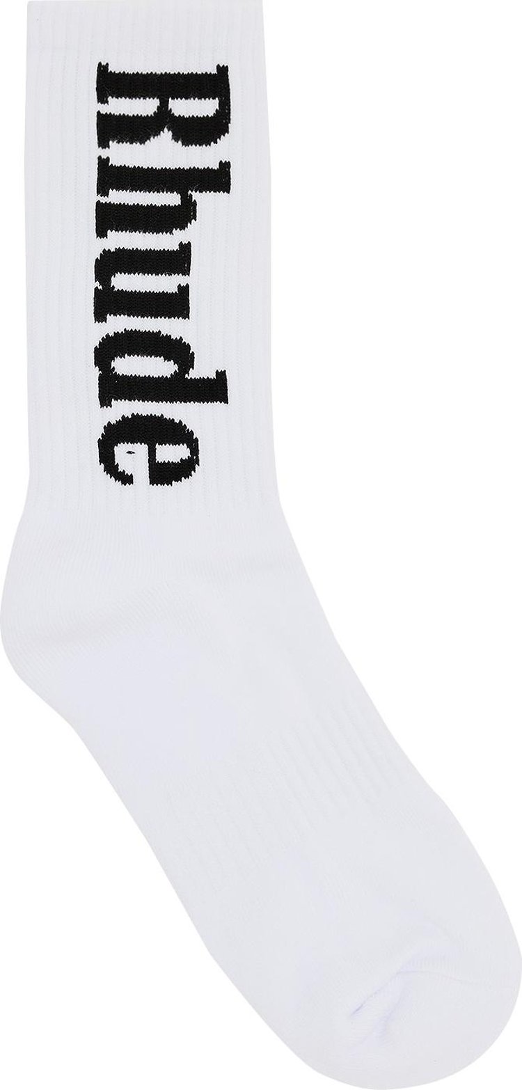 Rhude Logo Sock WhiteBlack