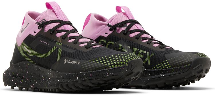 Nike Wmns React Pegasus Trail 4 GORE TEX Black Pink Chlorophyll