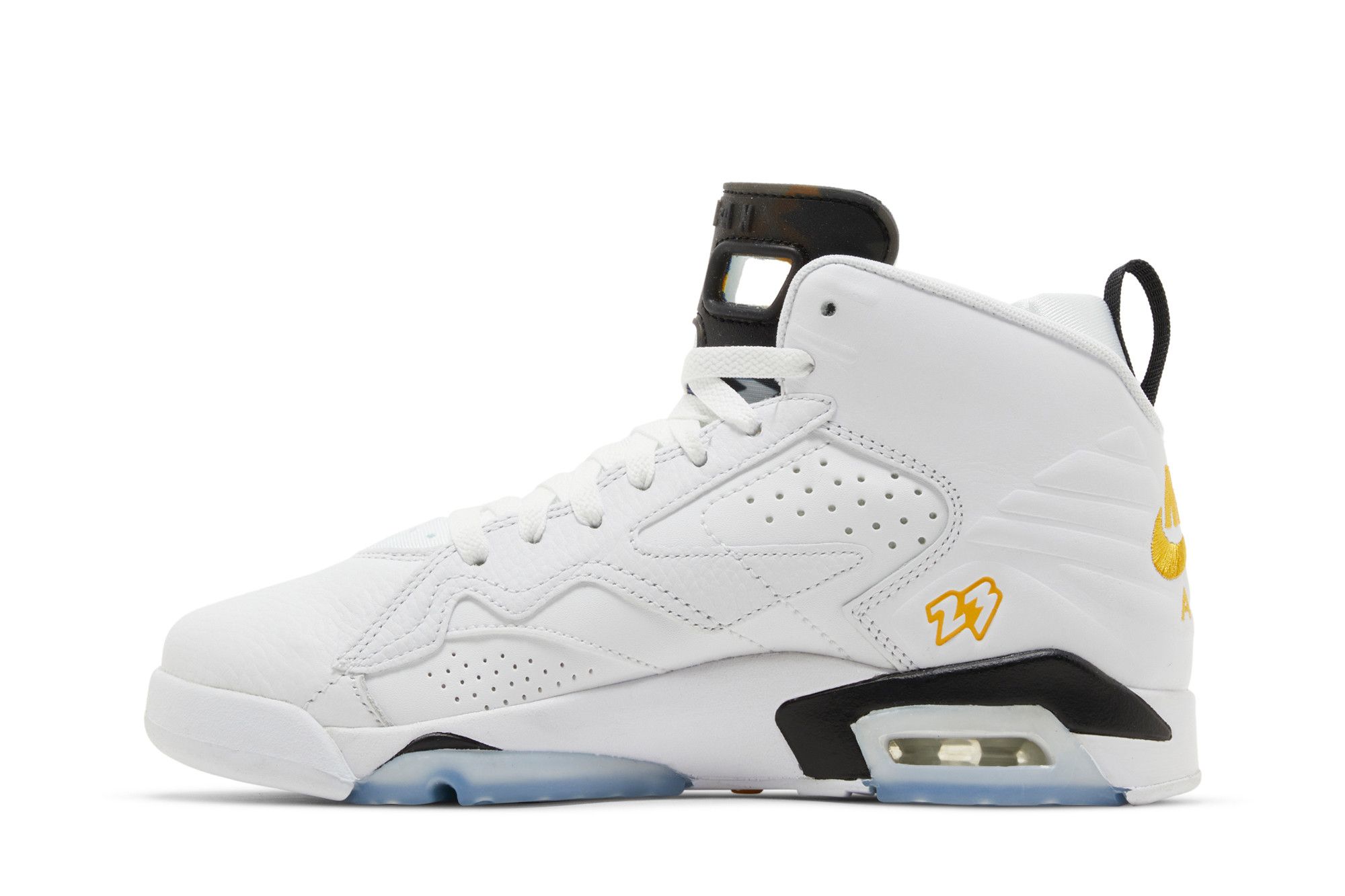 シューズ(男性用) NIKE JORDAN MVP WHITE/YELLOW OCHRE-BLACK Jordan Jumpman MVP White Black Yellow Ochre (TD) - DZ5576