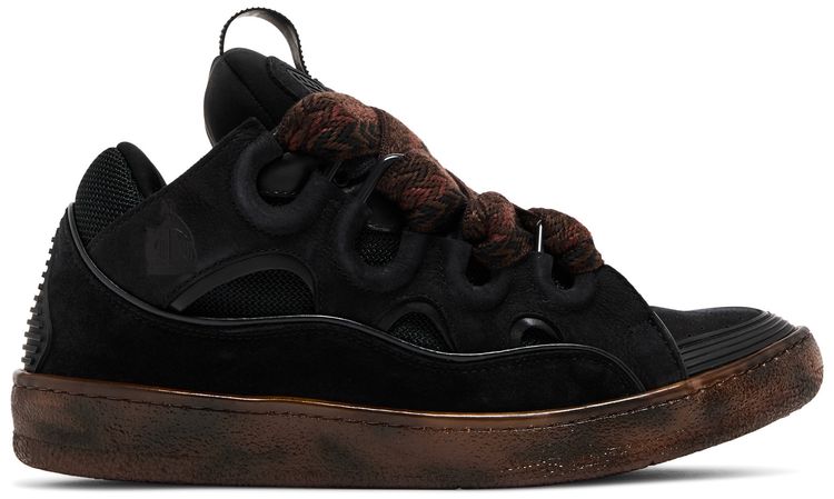 Lanvin Curb Sneakers Tortoise Effect   Dark Brown