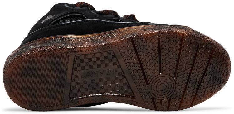 Lanvin Curb Sneakers Tortoise Effect   Dark Brown
