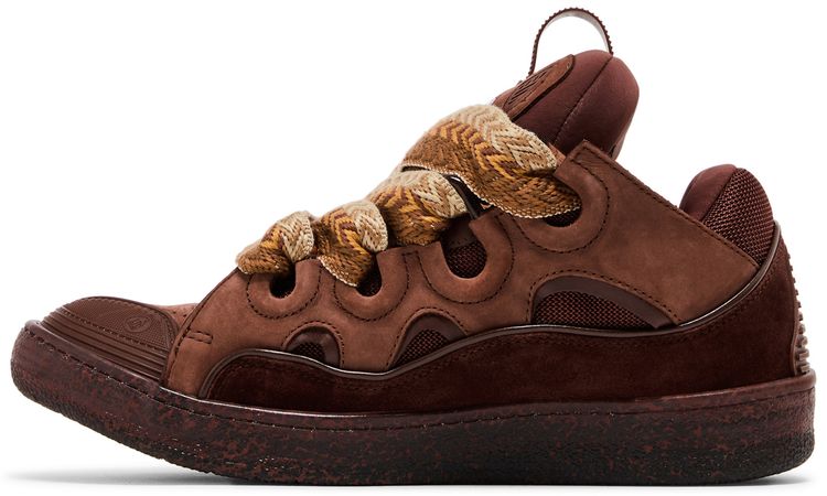 Lanvin Curb Sneakers Speckled Effect   Brown
