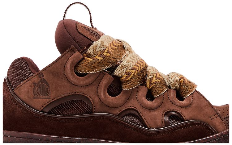 Lanvin Curb Sneakers Speckled Effect   Brown