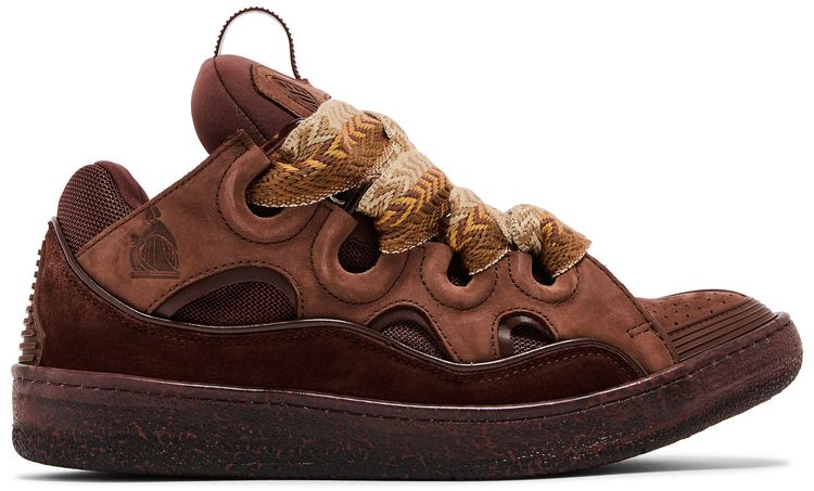 Lanvin Curb Sneakers Speckled Effect   Brown