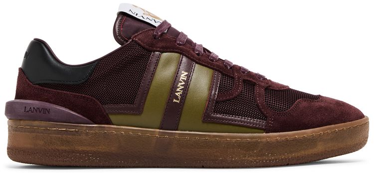 Lanvin Clay Low Translucent Sole   Burgundy Green
