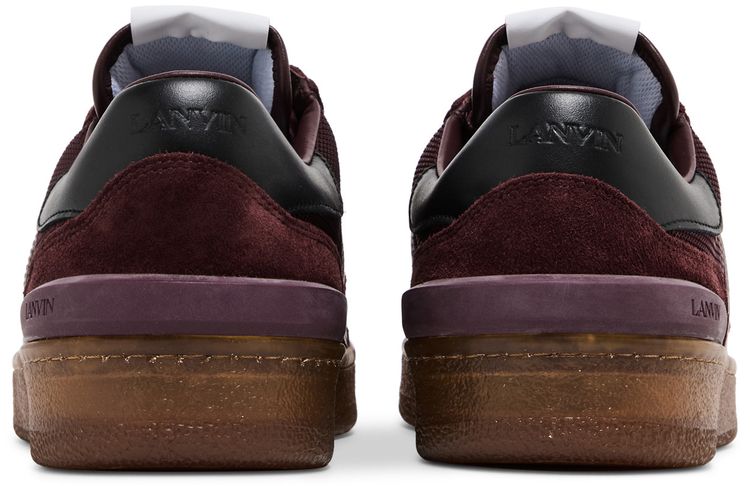 Lanvin Clay Low Translucent Sole   Burgundy Green