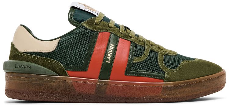 Lanvin Clay Low Translucent Sole   Green Red