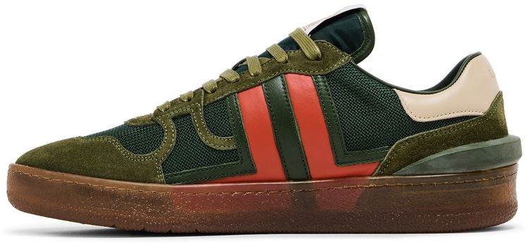 Lanvin Clay Low Translucent Sole   Green Red
