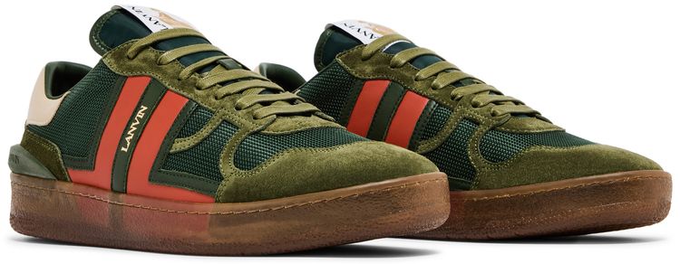 Lanvin Clay Low Translucent Sole   Green Red