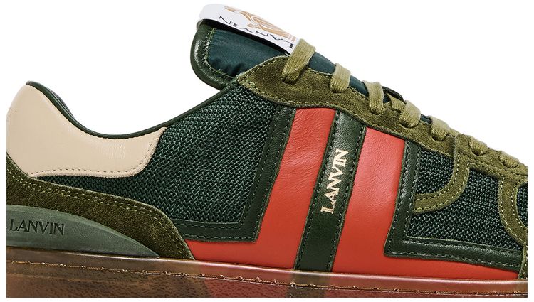 Lanvin Clay Low Translucent Sole   Green Red