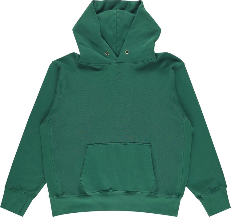 Les Tien Cropped Hoodie Washed Verde