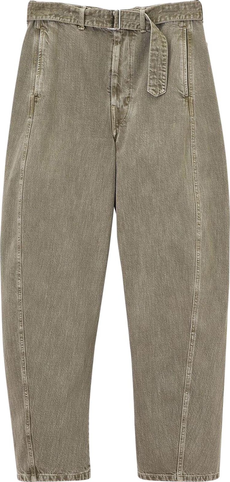 Lemaire Twisted Belted Pants Snow Olive