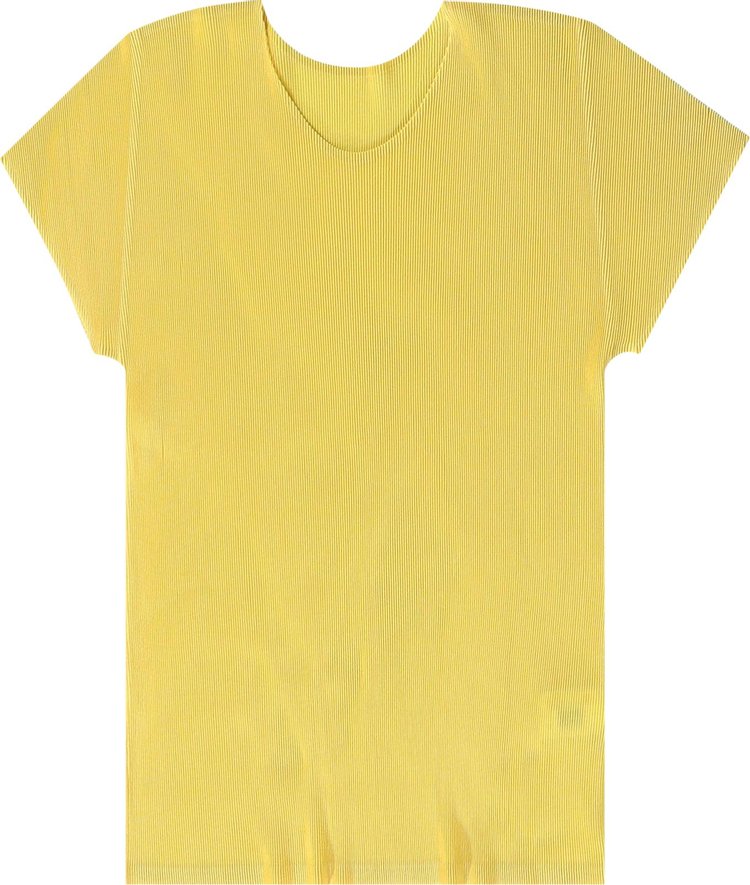 Pleats Please Issey Miyake Mist April Shirt Yellow