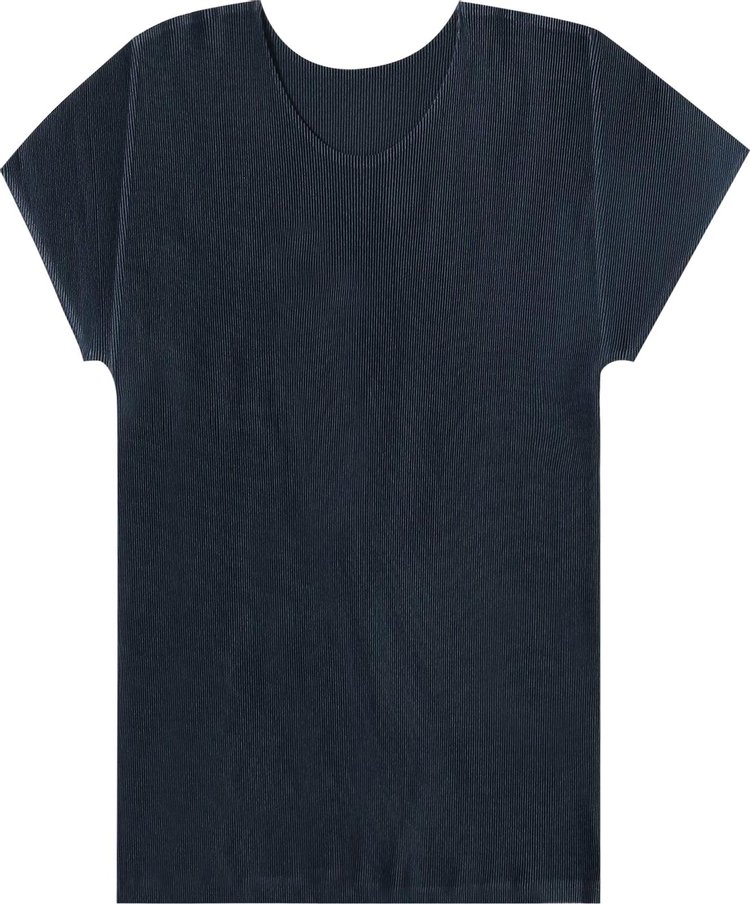 Pleats Please Issey Miyake Mist April Shirt Dark Navy