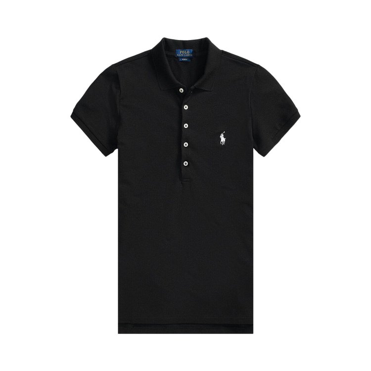 Polo Ralph Lauren Julie Short Sleeve Polo Shirt BlackWhite