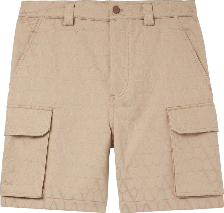 Valentino Garavani Toile Iconographe Short Beige