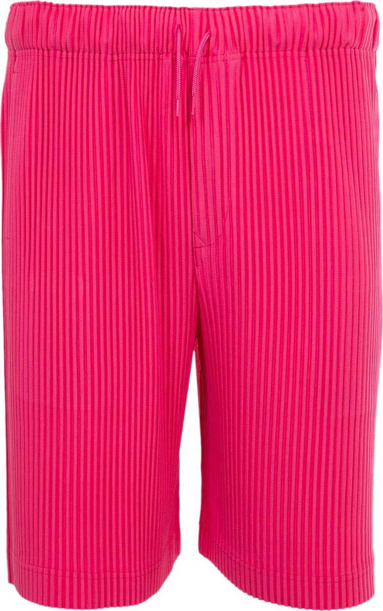 Issey Miyake Colorful Pleats Shorts Deep Pink