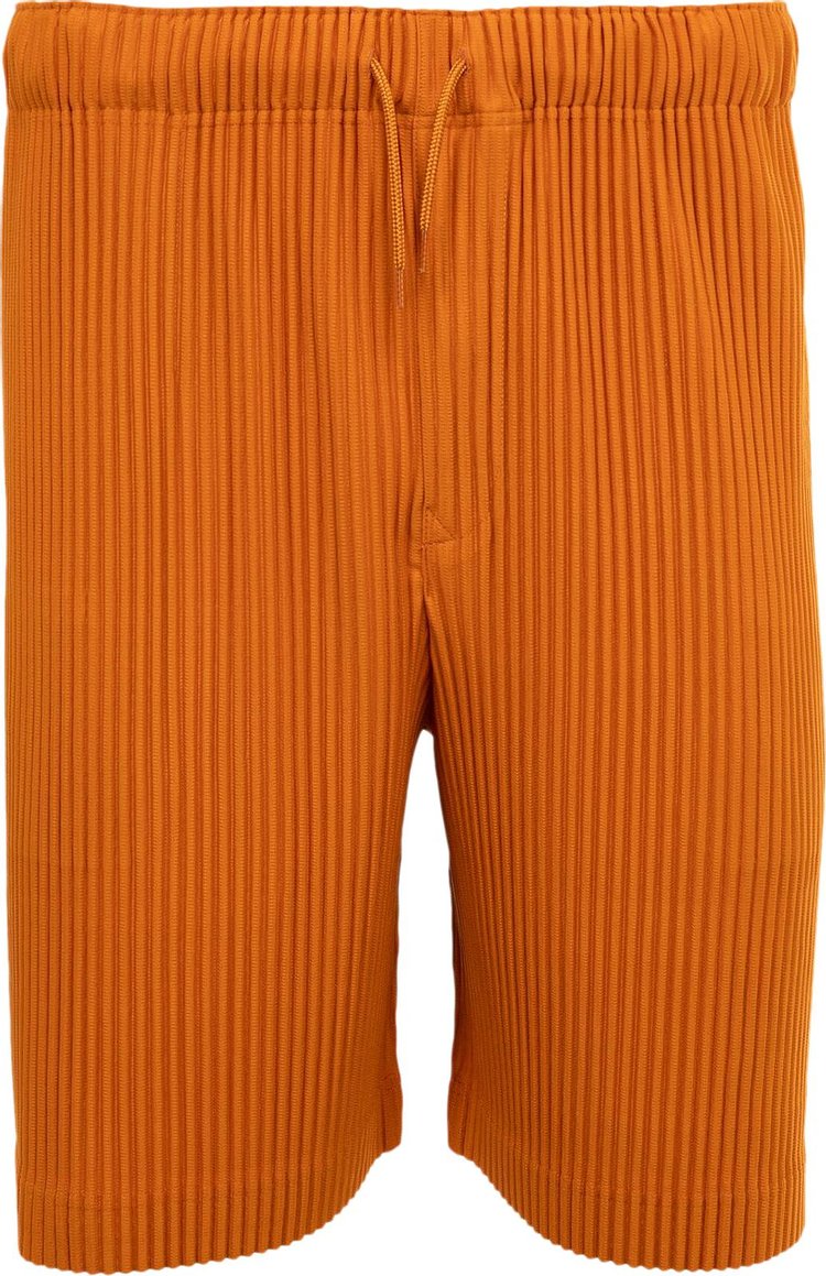 Issey Miyake Colorful Pleats Shorts Flame Orange