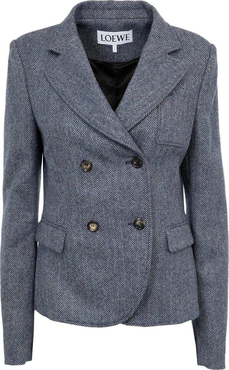 Loewe Tailored Jacket Blue Melange