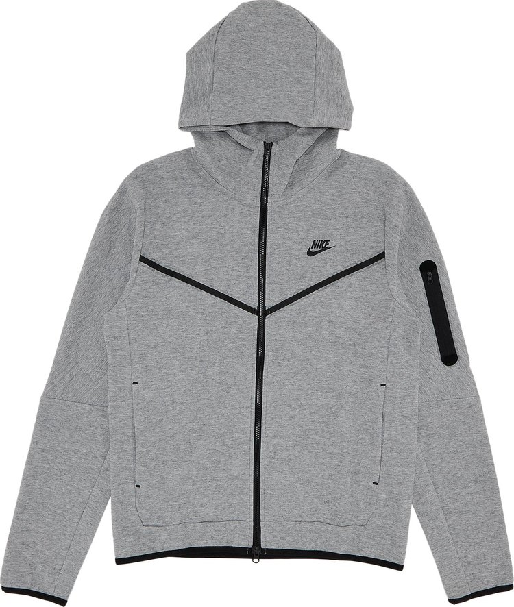 Nike Tech Fleece Full Zip Hoodie Heather Grey