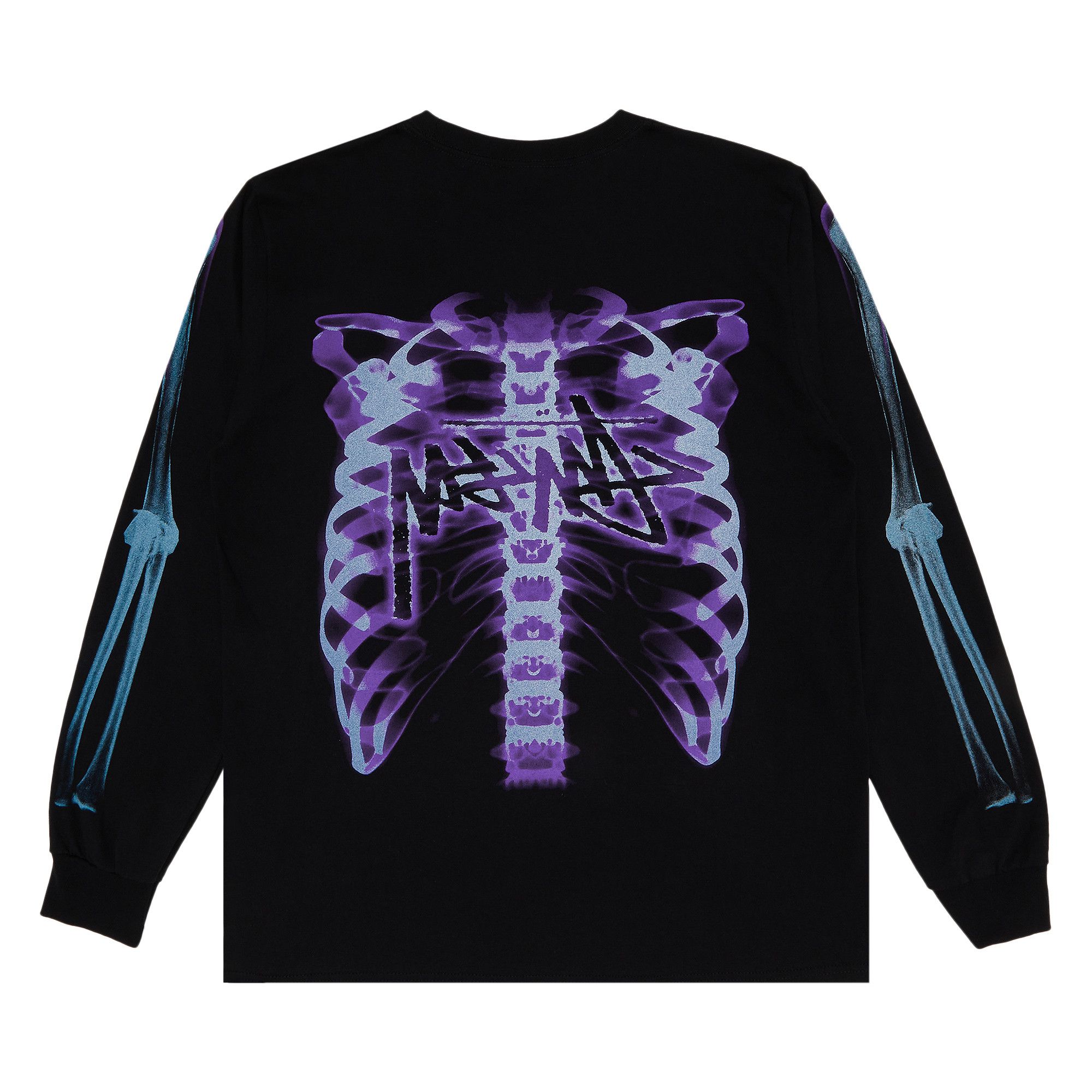 Buy Stussy Rib Cage 3M Long-Sleeve Tee 'Black' - 1994948 BLAC | GOAT