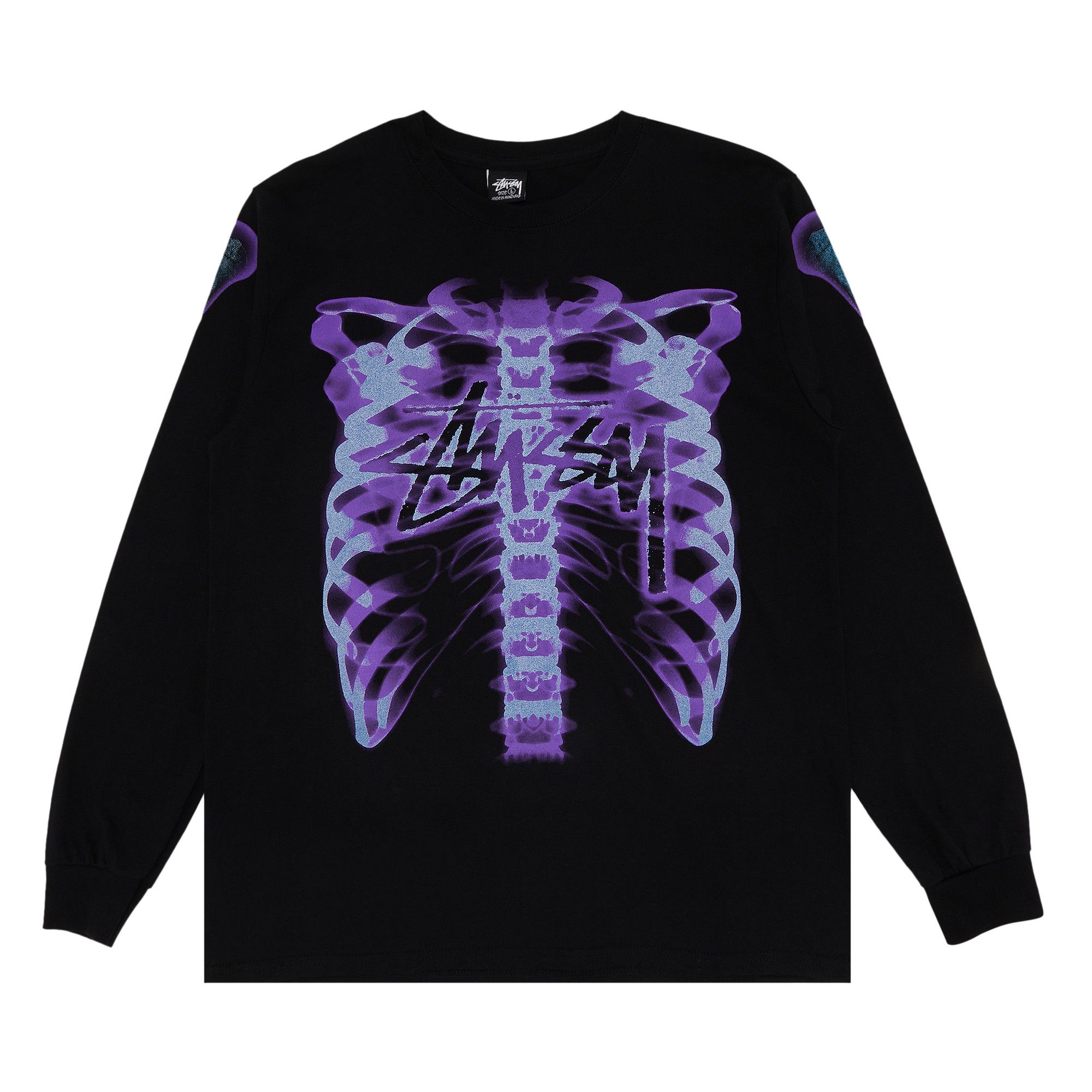 Buy Stussy Rib Cage 3M Long Sleeve Tee Black 1994948 BLAC GOAT