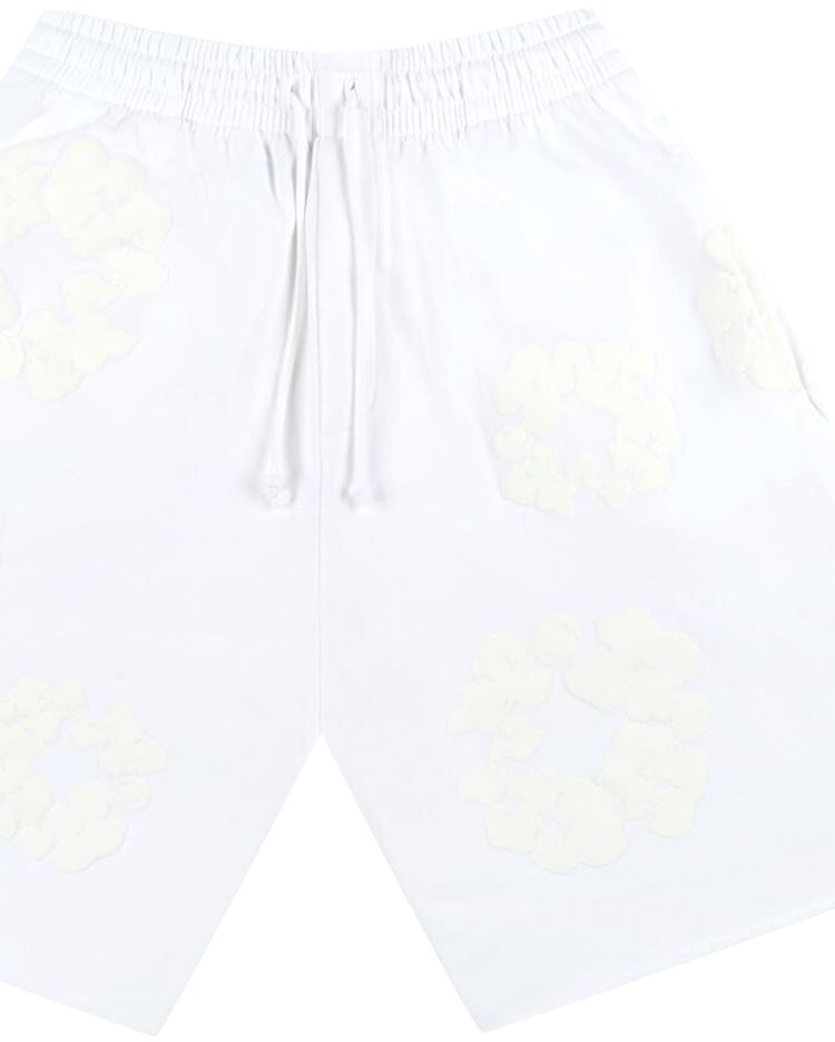 Denim Tears Mono Cotton Wreath Shorts White