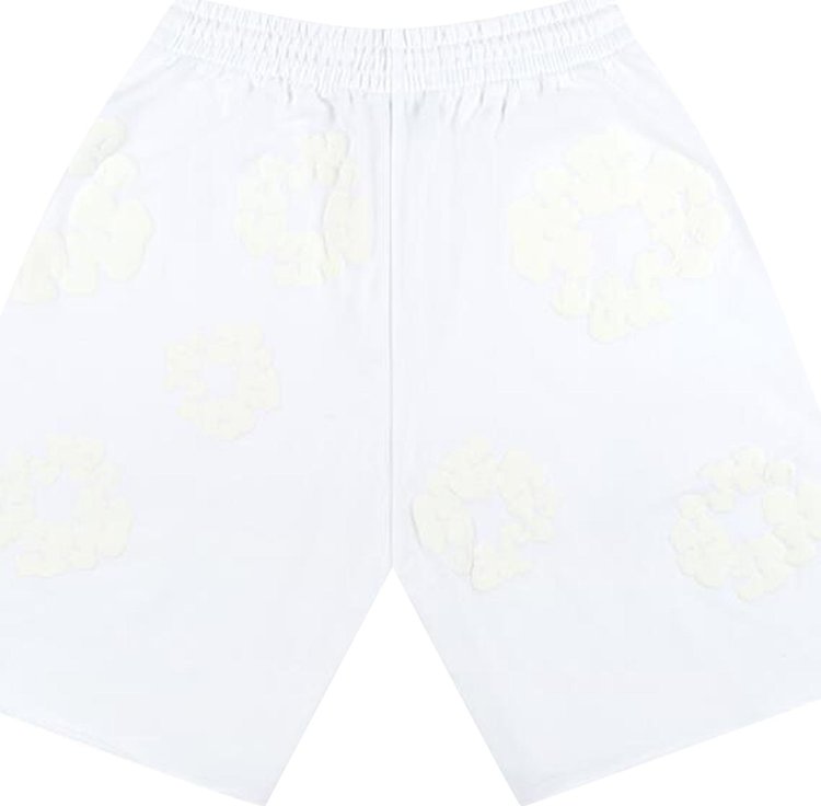 Denim Tears Mono Cotton Wreath Shorts White