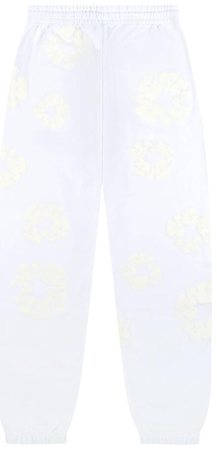 Denim Tears Mono Cotton Wreath Sweatpants White