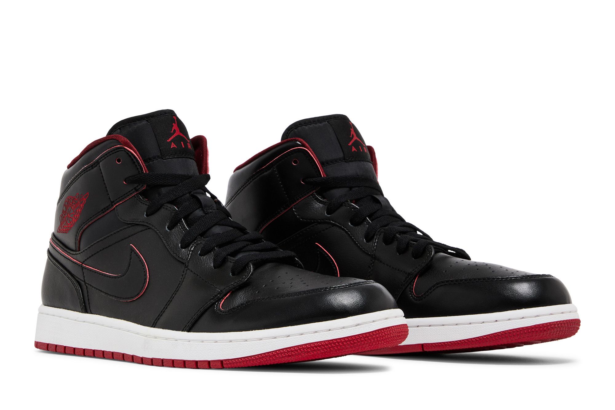 Air jordan 1 mid rosse e nere 2025
