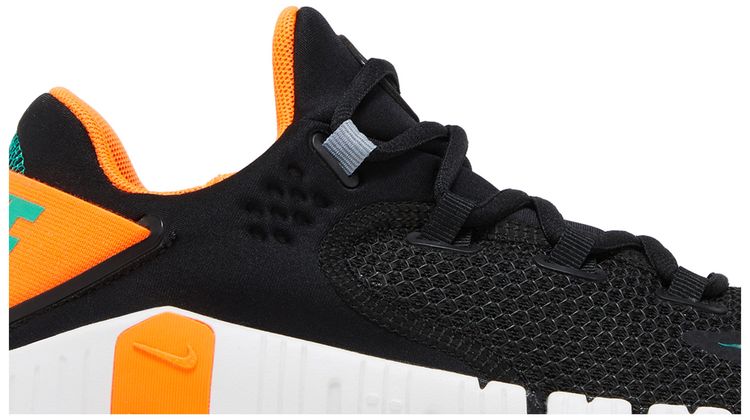 Nike Free Metcon 4 Black Total Orange Emerald