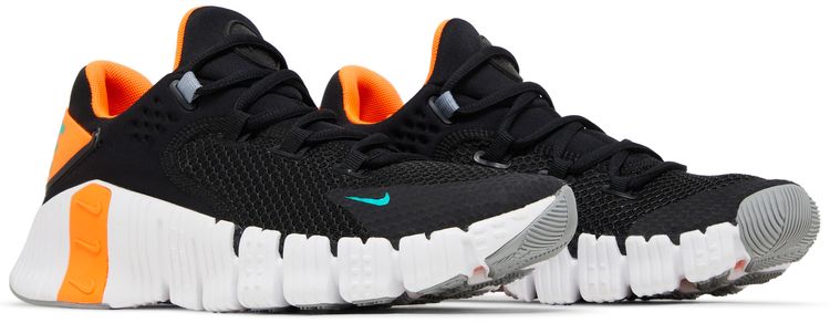 Nike Free Metcon 4 Black Total Orange Emerald