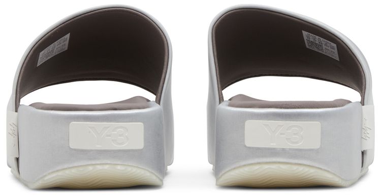 Adidas Y 3 Slide Silver Metallic