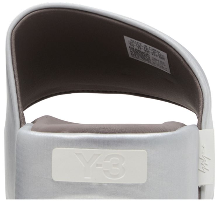 Adidas Y 3 Slide Silver Metallic