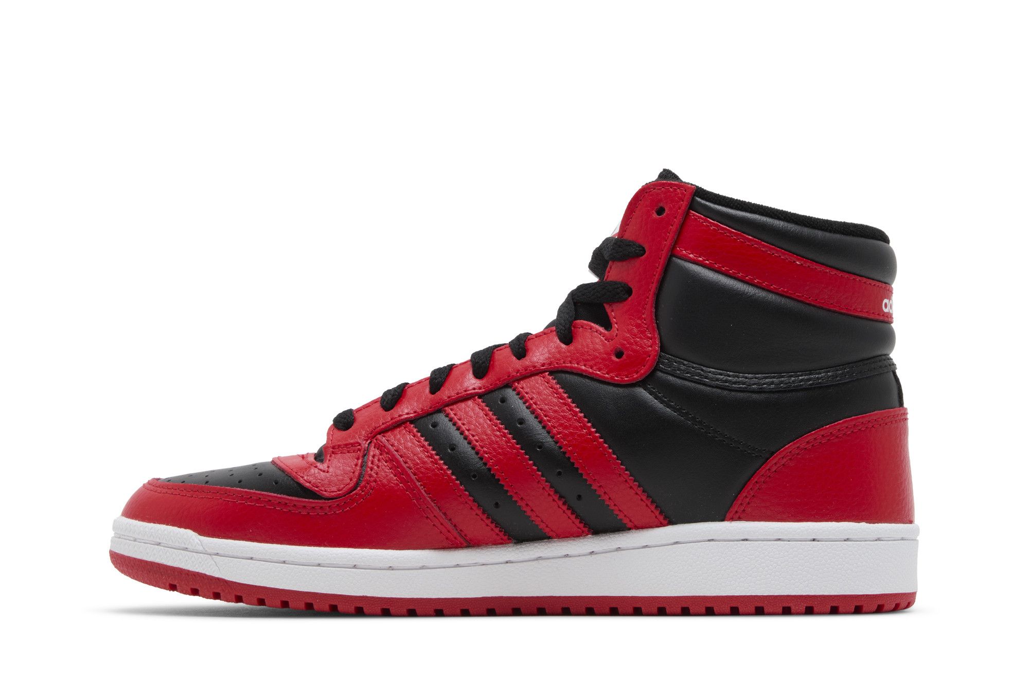Adidas high tops red black and white deals