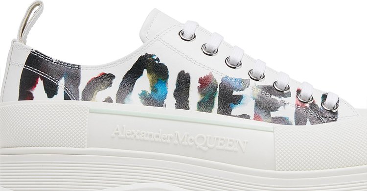 Alexander McQueen Tread Slick Lace Up Watercolour Graffiti