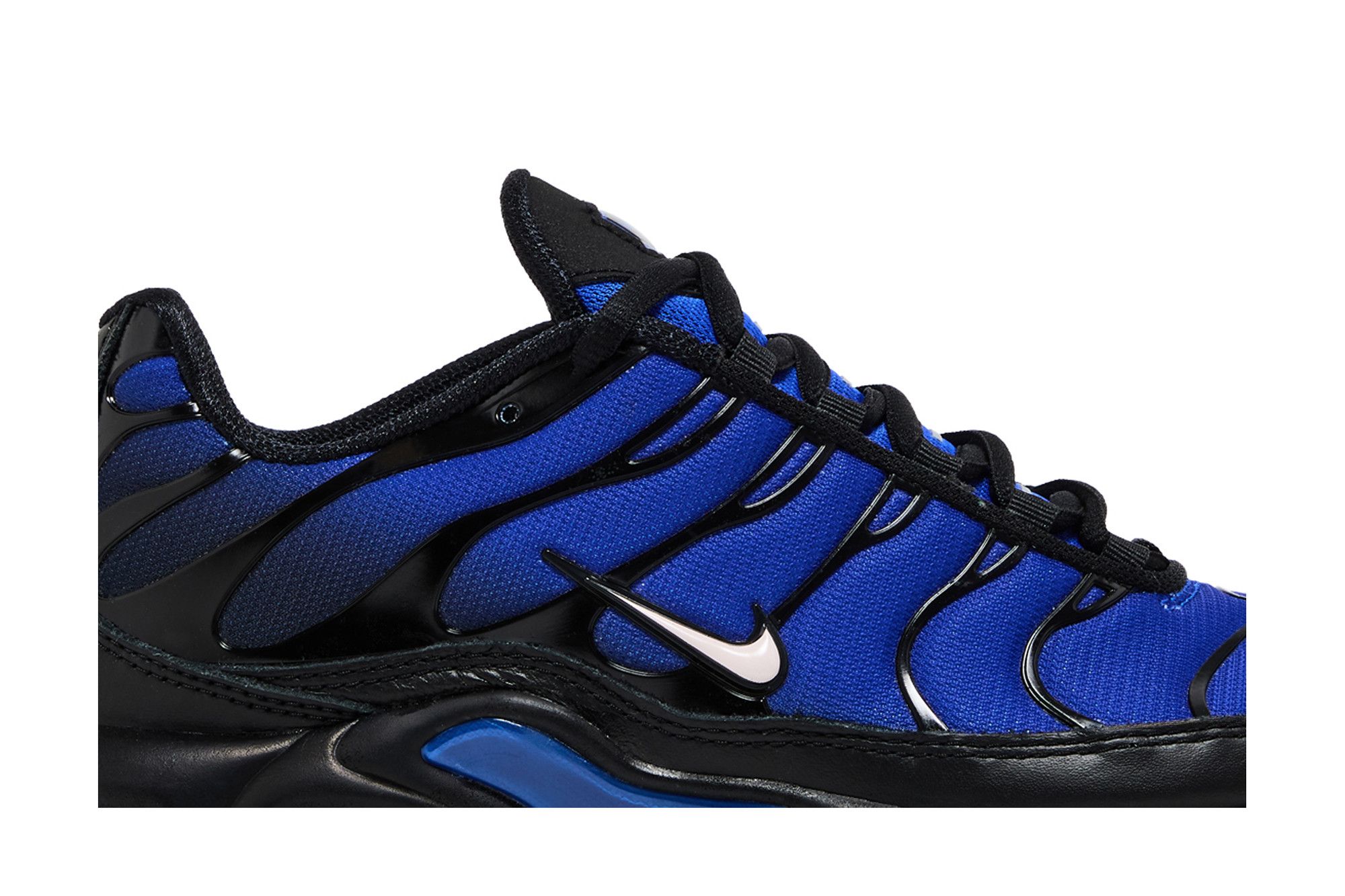 Size 10.0 Air Max Plus Premium Black Racer Blue