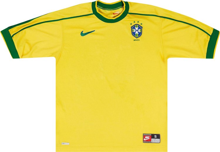 Nike Brazil 1998 Reissue Jersey Varsity MaizePine GreenLucky Green