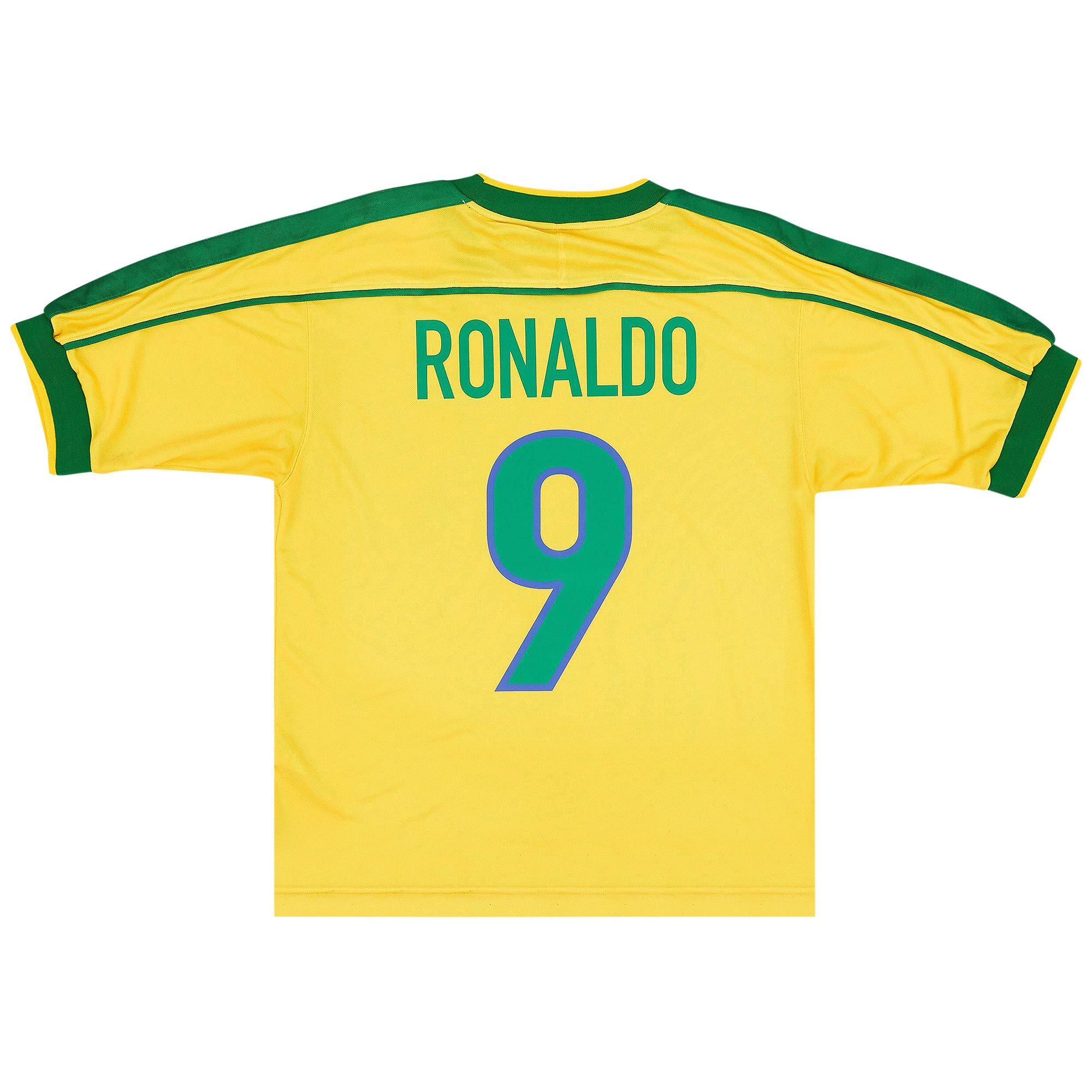 Size xxl Nike Brazil 1998 Reissue Soccer Replica Jersey 'Varsity Maize/Pine  Green/Lucky Green'