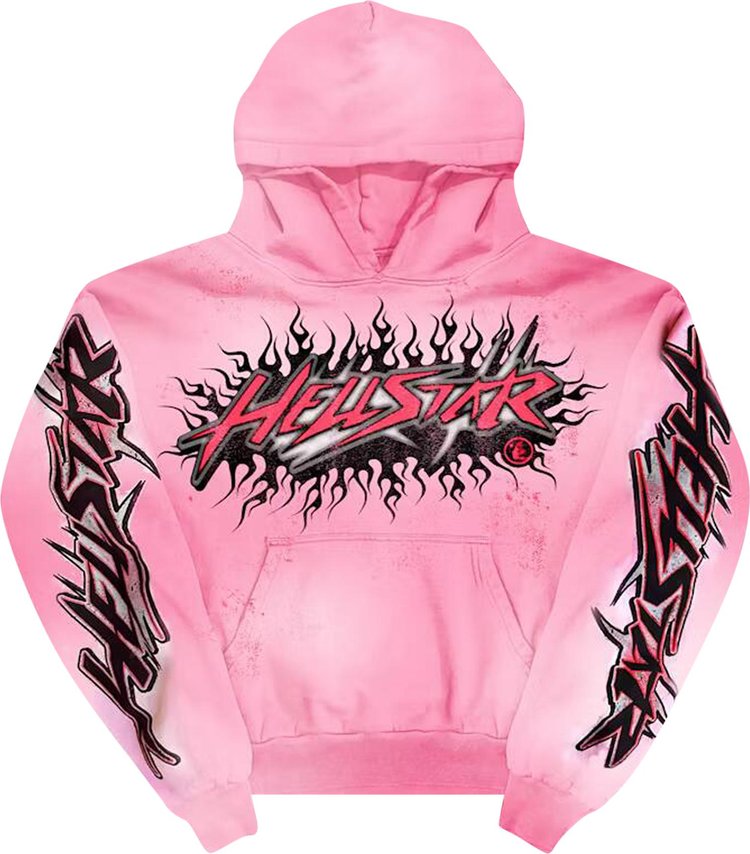 Hellstar Brainwashed Without Brain Hoodie Pink